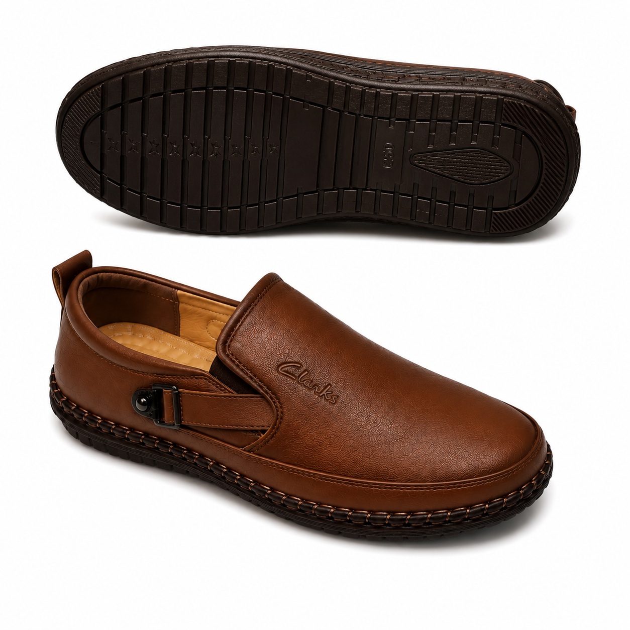 Casual Shoes Clarks Sneakers Brown Clarks Shoes Mens 13 M Brown Tan Leather Un Costa Low Comfort Casual  Sneakers