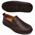 Men's Premium Brown Slip-On Casual Comfort Shoes | Soft Cushion Insole | Everyday Wear