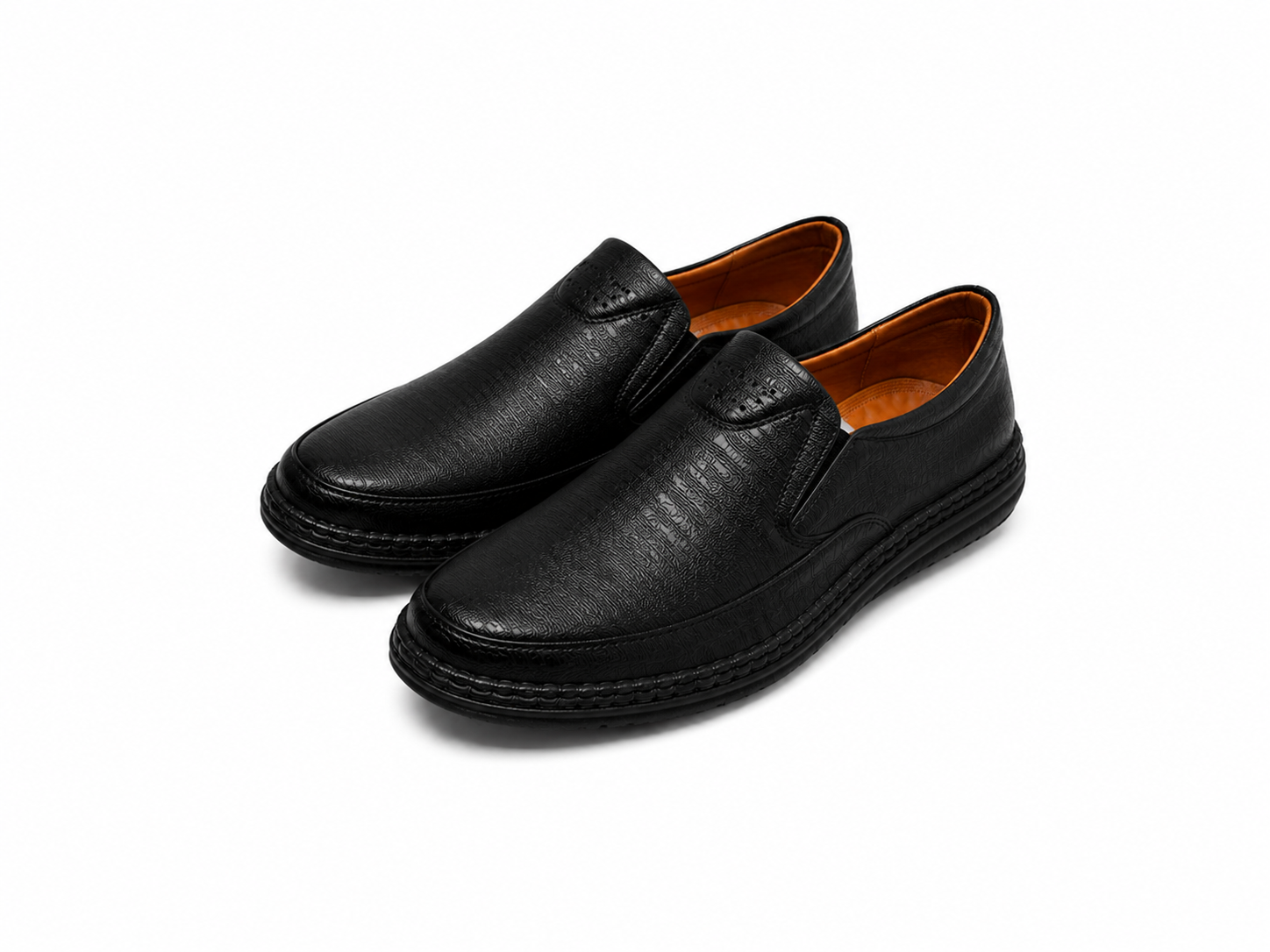 Premium Black Slip-On Casual Loafers for Men