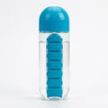 2-in-1 Pill Organizer Water Bottle (600ml) – Daily Medicine Organizer & Hydration Bottle