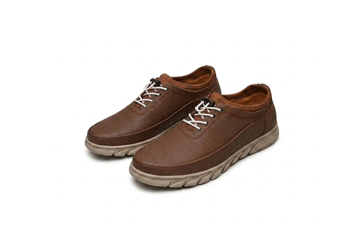 Men’s Premium Urban Comfort Sneakers – Coffee Brown Edition