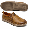 Men’s Premium Camel Suede Slip-On Loafers – Elegant Casual Comfort Shoes