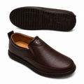 Sheikh Collection Premium Comfort Slip-On Loafers – Dark Brown
